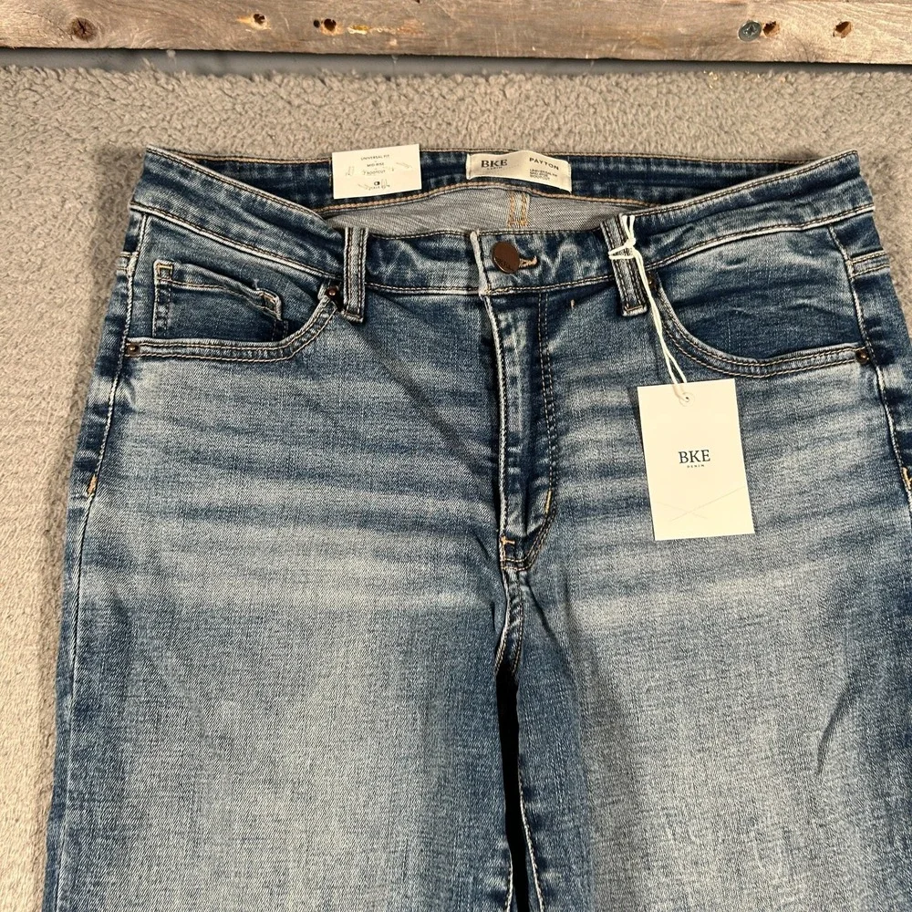 BKE Buckle Payton Jeans Womens 30L 30x34 Mid Rise Bootcut Universal Fit NWT - Picture 3 of 14